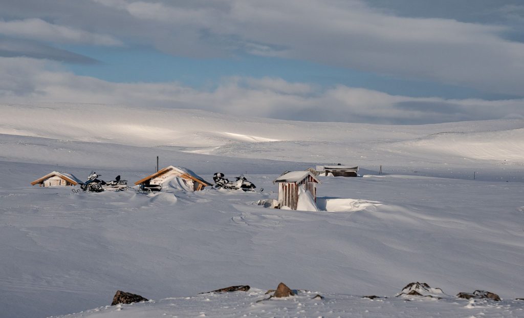 kaldt vinter nedsnødd vidda