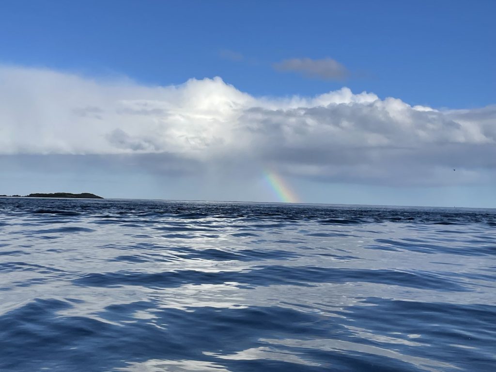 rainbow ocean sky